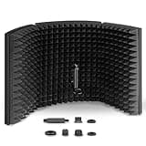 Aokeo Professional Studio Recording Microphone Isolation Shield,Suitable for Blue Yeti and Any Condenser Microphone Recording Equipment(AO-403)