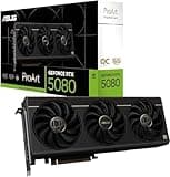 ASUS ProArt GeForce RTX™ 5080 OC Edition Graphics Card, NVIDIA, Desktop (PCIe® 5.0, 16GB GDDR7, USB Type-C®, HDMI®/DP 2.1, 2.5-Slot, Axial-tech Fans, Vapor Chamber, Phase-Change GPU Thermal Pad)