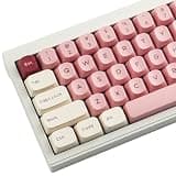 TYRIXKI PBT Keycaps 172 Keys Pink Keycap, Cute Keycaps Dye-Sublimation YMK Profile Double Shot Custom Keycap for Cherry Gateron MX Swithes Mechanical Keyboards