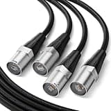 Tisino Shielded CAT5E Ethercon Cable CAT6 Ethercon Connector 2 Pack-1.6Feet, RJ45 Stage Ethernet Cable for LED Display Screen, Locking Network Cord for Touring, Stage Lighting, Studio & Outdoor Event