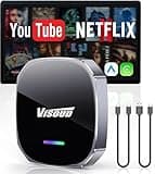 Magic AI Box Wireless Carplay Adapter Support Net-Flix & YouTube, 5.8GHz WiFi Zero Delay Car Play Wireless Adapter, Plug & Play 3s Auto Connect, (iOS 10+, Android 11+) for Apple iPhone & Android Auto