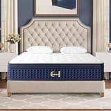 Memory Foam Hybrid Mattress - 14 Inch Queen Size Mattress with Innerspring for Motion Isolating Cool Sleep, Medium Plush Roll in a Box, Enhanced Edge Support, 120-night Trial