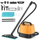 UML0 Steam Cleaner for Home with 52oz Large Tank, 248°F 65 PSI Powerful Handheld Steam Cleaner, 23 Attachments, Multipurpose 2-in-1 Steam Mop & Cleaner for Floors Cars Furniture Grout Cleaning