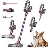 FEPPO Cordless Vacuum Cleaner, Upgraded 70Mins Powerful Vacuum Cleaners for Home with Self-Standing, Touch Screen, Anti-Tangle Stick Vacuum Cordless, Wireless Vacuum for Hardwood Floor/Carpet/Pet Hair
