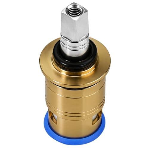 59517005 XL Short Stem 1/4-Turn Cold Ceramic Cartridge Replacement, Compatible with Zurn Faucet Cartridge, 2-1/8”Length, Exposed Retaining Nut, Easy to Install (Blue - Cold)
