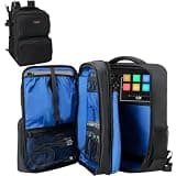 Audio Mixer Travel Case Bag Compatible with RODECaster Pro, RODECaster Pro II,Yamaha MG10XU,RC Duo, Protective DJ Mixer Backpack with Multiple Pockets for Microphones, Cables & Podcast Equipment