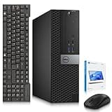 Dell OptiPLex SFF Desktop Computer — Intel Core i7-6700 6th Gen — 8GB DDR4 RAM — 256GB SSD — Wireless Keyboard & Mouse — Wi-Fi — Home & Office PC — Windows 11 Pro (Renewed)