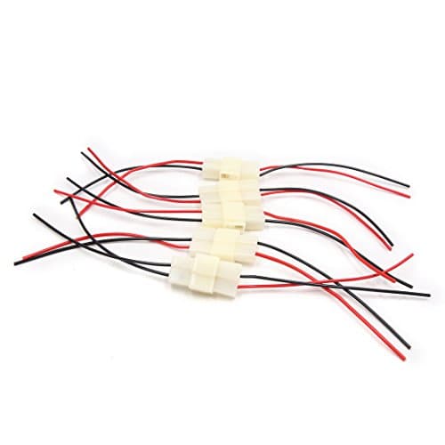 Ruilogod 5Pcs 2 Pin Electrical Male Female Connector Socket Wires Cables for Car (id: dd8 cff 2f9 55c d2b