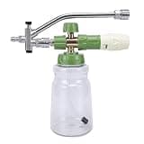 Hilitand Foam Cannon for Pressure Washer Dual Connector Dual Way Valve 1/4 Inch & M22 14mm Threads 3600 PSI Adjustable Thick Foam Sprayer with Wide Mouth Bottle
