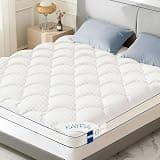 3 Inch Queen Mattress Topper, Extra Thick Memory Foam Mattress Pad for Back Pain, Pillow Top Mattress Topper Queen with Breathable Air Mesh Sides, Soft Fluffy Supportive Pressure-Relieving Bed Topper