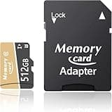 512GB Micro Card Memory Card A1 UHS-I U3 V30 Class 10 Compatible, Read Speed Up to 100MB/s,Write Speed Up to 70MB/s,Adapter Included