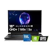 Alienware M18 Gaming Laptop - 18-inch QHD+ 165Hz 3ms Display, Intel Core i7-14700HX, 16GB DDR5 RAM, 1TB SSD, NVIDIA GeForce RTX 4070 8GB GDDR6, Windows 11 Home, Onsite Service - Dark Metallic Moon