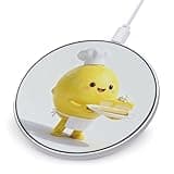 Lemon White Wireless Charger Magnetic Phone Induction Charger 10w Fast Wireless Charging Station Compatible with iPhone 17 16 15 14 13 12 Pro Max Samsung Galaxy S25 S24 S23