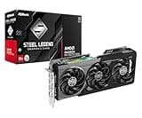 ASRock Radeon RX 9070 GRE Steel Legend Dark 12GB OC, AMD RDNA 4, 12GB GDDR6, PCIe 5.0, 3X Fans, 0dB Silent, Polychrome SYNC, 2920MHz Boost