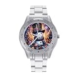 FekiLoot Watches for Men Big Face Stainless Steel Wristwatch Casual Watch