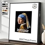 BOCT Music Frame Smart Speaker - with Lyrics Display, Fathers Day Dad Gifts Hi-Fidelity Box Speaker, Creative Home Gift, Over 10000+ World Famous Paintings, Supports Spotify & Apple Music