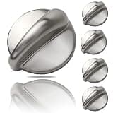 5 Packs WB03K10303 Profile Stove Cooktop Oven Rang Knob Replacements for GE,Stove knob Part WB03K10208,AP4980246, 1810427, AH3486484