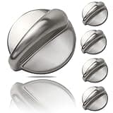 5 Packs WB03K10303 Profile Stove Cooktop Oven Rang Knob Replacements for GE,Stove knob Part WB03K10208,AP4980246, 1810427, AH3486484