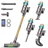 ElecKeys Cordless Vacuum Cleaner, 650W 55KPA 70Mins Vacuum Cleaners for Home, Self-Standing Stick Vacuum with Touch Screen, Anti-Tangle, Lightweight Wireless Vacuum for Hard Floor/Carpet/Pet Hair/Car