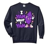 I Yam What I Yam Ube Pun Purple Yam Dad Joke Comfort Colors Adult Sweatshirt