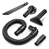 HappyAlley 1.5 Inch Vacuum Attachment Kit, Flexible Hose with Crevice Tool Brush Upholstery Nozzle Adapter, Compatible with ProTeam Backpack Vacuum, Compatible with Hoover C2401