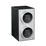 MOZSLY Double Watch Winder for Automatic Watches with Quiet Motor 12 Rotation Mode Setting AC Adapter or Battery Powered Piano Painting Black