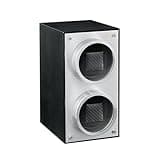 MOZSLY Double Watch Winder for Automatic Watches with Quiet Motor 12 Rotation Mode Setting AC Adapter or Battery Powered Piano Painting Black