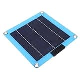 GLOGLOW Small Solar Panel Solar Charger, 8.3x8.3in Small Monocrystalline Silicon ABS Portable Outdoor Design for Camping Hiking Backpacking Emergency Charger Power Bank