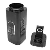 Fabater Portable Blender, 12 Blade System USB Rechargeable Digital Display Travel Blender, Smoothie Maker with 420ML Capacity for Home Office Travel Gym Outdoor Use (Black)
