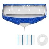Leak Saver Mini Split Cleaning Bag | 360 Waterproof Design | Fits Systems 38in - 48in Long | Mini Split Cleaning Kit Includes Overspray Guards and Drain Hose
