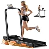 15% Incline Walking Pad Treadmills for Home and Office, Foldable Treadmill with 300 LBS Capacity, Under Desk Treadmill with Quiet Brushless