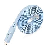OIKWAN 10ft USB-C to RJ45 Serial Adapter,USB C to Console Cable Essential Accessory of Cisco, NETGEAR, Ubiquity, LINKSYS, TP-Link Routers/Switches for Laptops …