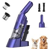 HawKam Handheld Vacuum Cordless, 24KPA Powerful, Rechargeable, Charging Dock, Ergonomic Handle, 2-in-1 Crevice Tool, 1.8lb Portable Vacuum Cleaner with 2-Speed for Car, Portable Car & Pet Hair Vacuum