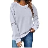 Zzalalana Halloween Womens Sweatshirts Crewneck Ghost Graphic Pullover Tops