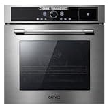 Garvee 24 Inch Built-in Single Wall Oven, 2.5 Cu. ft. Electric Oven, 2000W Power, 5 Cooking Functions, Touch & Mechanical Knob Control, Double Layer Low-e Glass Door, ETL Certified, Silver