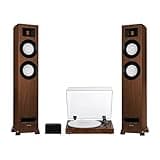 Fluance RT85N Vinyl Turntable Record Player, Nagaoka MP-110 Cartridge, Ri91 Powered Floorstanding Speakers, PA10 Preamp
