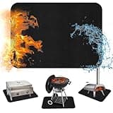 SKABLIX 24×31 inches Under Grill Mats for Outdoor Grill, Tabletop Heat Resistant Fire Pit Mats for Countertop and Patio Protection-Fireproof & Waterproof & Oil Proof