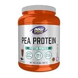 NOW Foods Sports Nutrition, Pea Protein 24 g, Easily Digested, Creamy Chocolate Powder, 2-Pound
