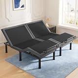 Tami Tami T450 Adjustable Bed Frame Split King (Sync Control as King) with Remote, Adjustable Base with Head&Foot Incline, Zero Gravity, Nightlight, Quiet Motor, Height-Adjustable Legs, Easy Assembly