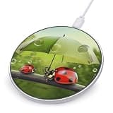 Ladybug Holding Umbrellas Wireless Charger, Fast Charging Pad
