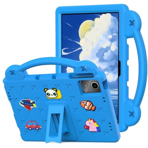 DuaTang Kids Case Compatible with TCL NXTPAPER 11 Tablet 2023 Model: 9166G 9466X, Shockproof Lightweight EVA Protective Sleeves with Stand & Handle Case for TCL NXTPAPER 11 inch - Sky Blue