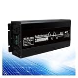 2026 New Upgraded 10000W Pure Sine Wave Inverter, 12V/24V/48V DC to 110V/220V AC Power Inverter with 2 AC Outlets with LCD Screen(48v)