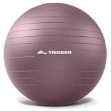 Trideer Exercise Ball, Stability Yoga Ball for Physical Therapy, Active Sitting, Pregnancy & Birth Labor Prep, Core Strength, Balance Training, Posture Improvement and Daily Stretching, 55/65/75cm