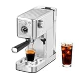 CHULUX Elite Espresso Machine for Latte, Americano and Iced Coffee, Silver
