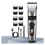 DAXXIN Hair Cutting Tool, Professional Hair Clipper Rechargeable Electric Trimmer for Men Beard Kids Barber Cutting Machine Haircut LED Screen Waterproof Set