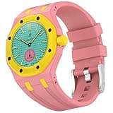 Sxmincxubo Custom Silicone Watch Band for Swatch AP Royal Pop Pocket Watch, Convertible Wrist Strap for 3'Clock Crown Orientation, Waterproof Replacement Strap