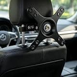 Car Headrest Tablet Holder Portable Monitor Stand VESA Mount, Premium Aluminum Small TV Tilt Mount for 13–32" TVs & Monitors up to 30 lbs with 360°Rotation, VESA 75x75 & 100x100 RV TV Mount