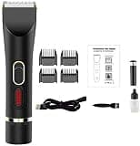 QHEVLXQI Hair Clippers for Men, Beard Trimmer, Cordless & Nose & Ear & Mustache & Body Detailing & Grooming