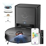 uninell Robot Vacuum and Mop with Self-Emptying Station 7000Pa Strong Suction for Pet Hair on Carpets, LiDAR Navigation