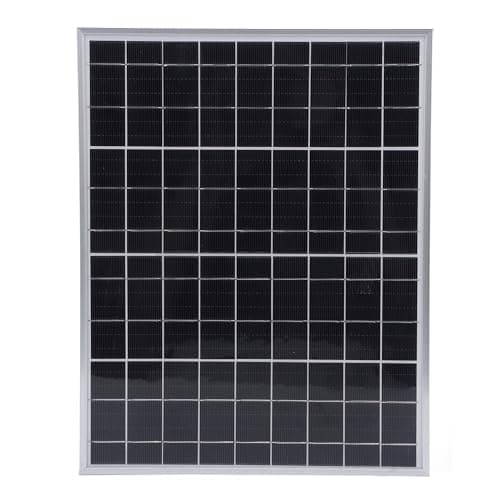 Monocrystalline Solar Panel, Portable Solar Charger with Aluminum Frame, High Efficiency Water Solar Panel for RV Car Boat Motorcycle Camping (15W)